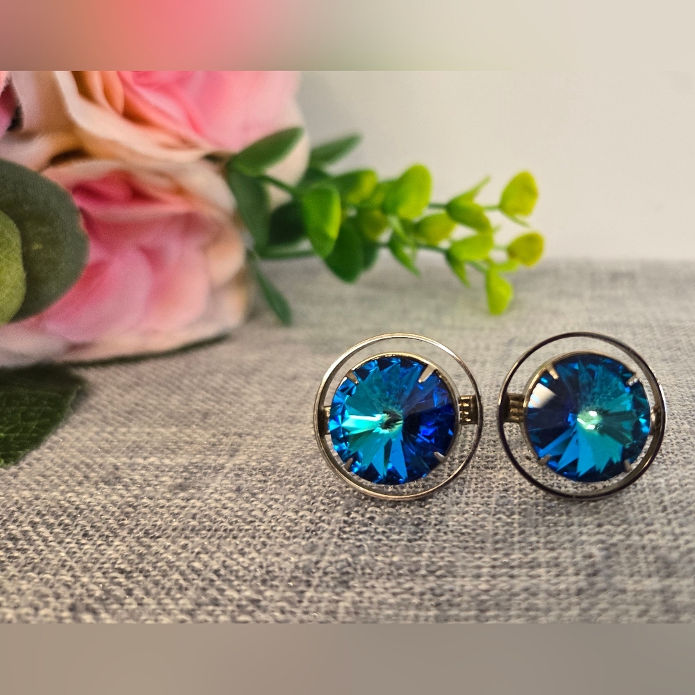Stunning Vintage Silvertone Cufflinks